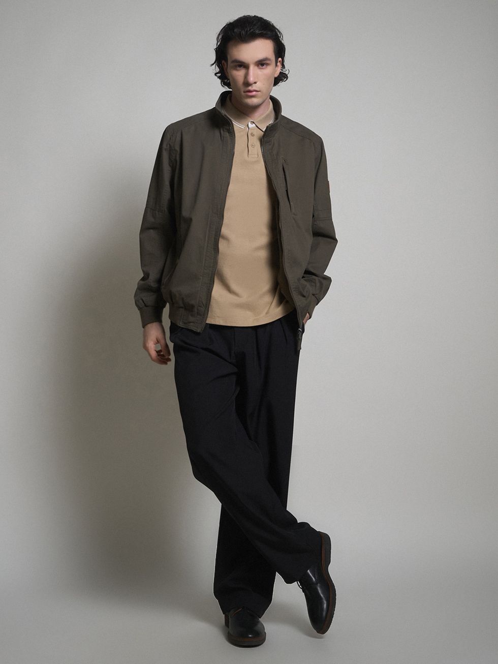 ВЕТРОВКА МУЖСКАЯ, ТЕМНО-ЗЕЛЕНАЯ