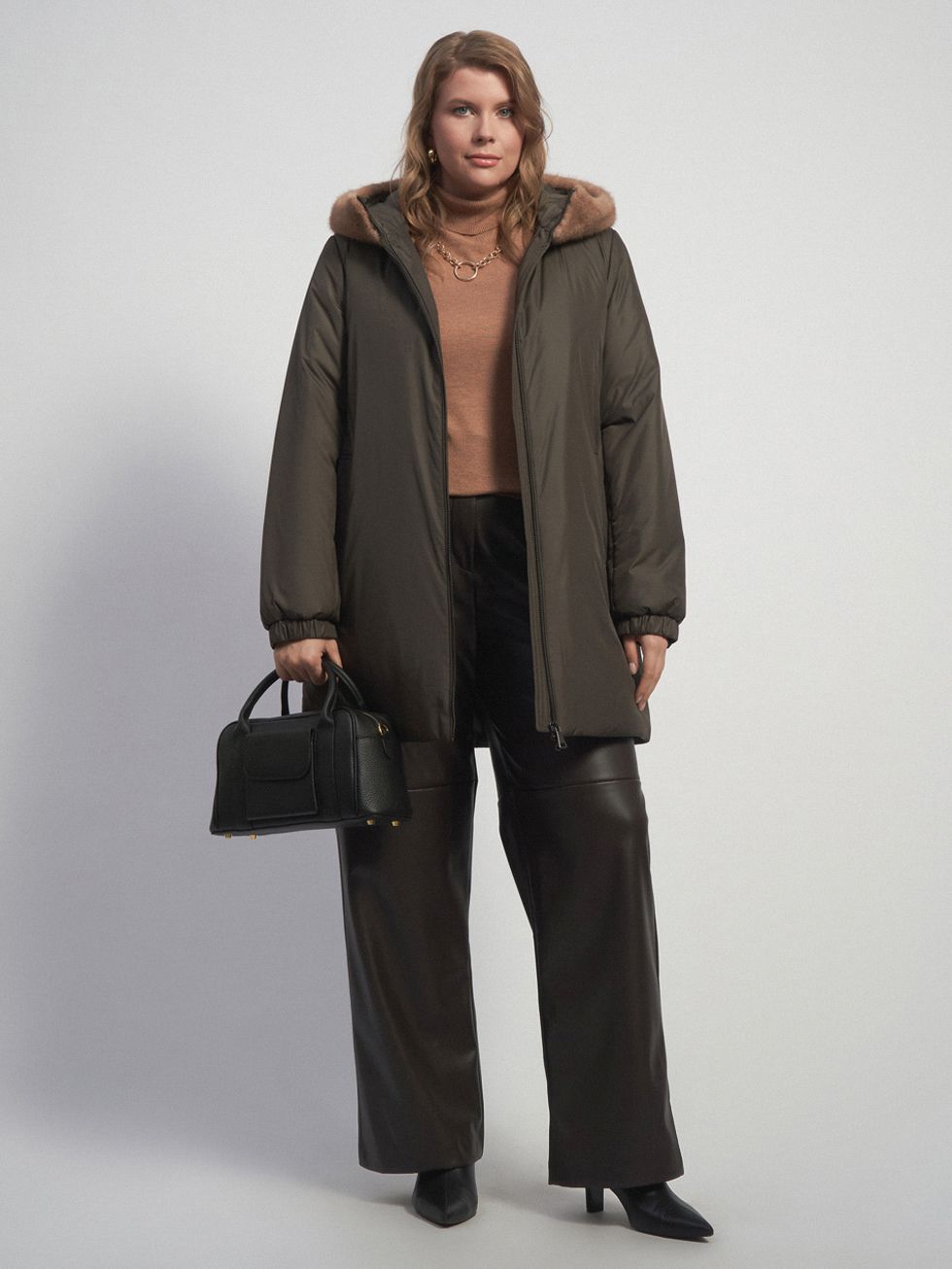 ПУХОВИК ЖЕНСКИЙ, ТЕМНО-ЗЕЛЕНЫЙ