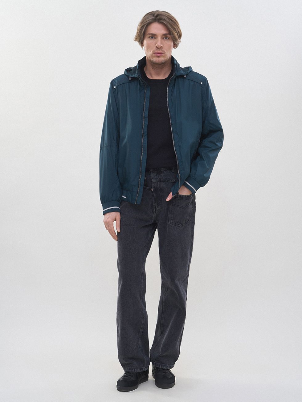 ВЕТРОВКА МУЖСКАЯ, ТЕМНО-ЗЕЛЕНАЯ