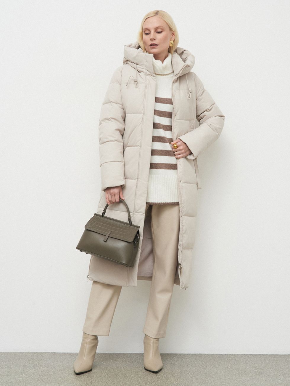 ПУХОВИК ЖЕНСКИЙ, КРЕМОВЫЙ