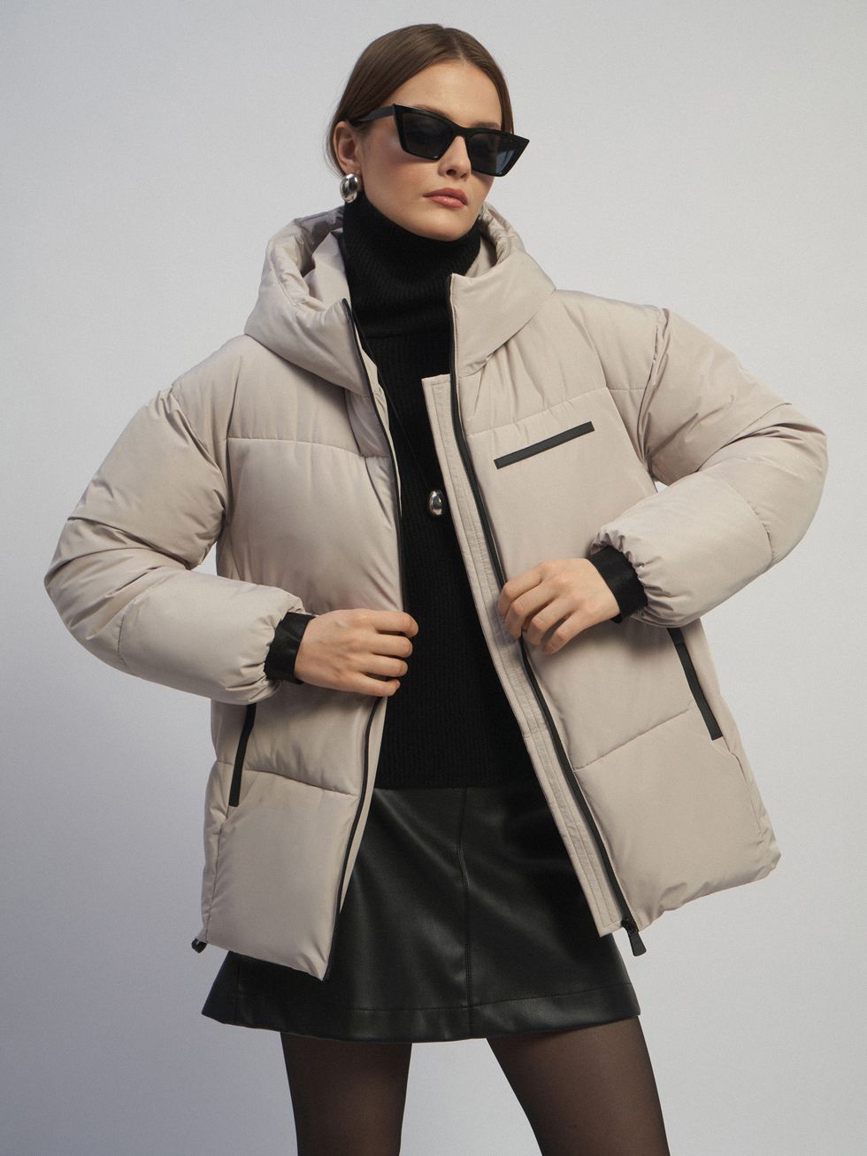 ПУХОВИК ЖЕНСКИЙ, КРЕМОВЫЙ