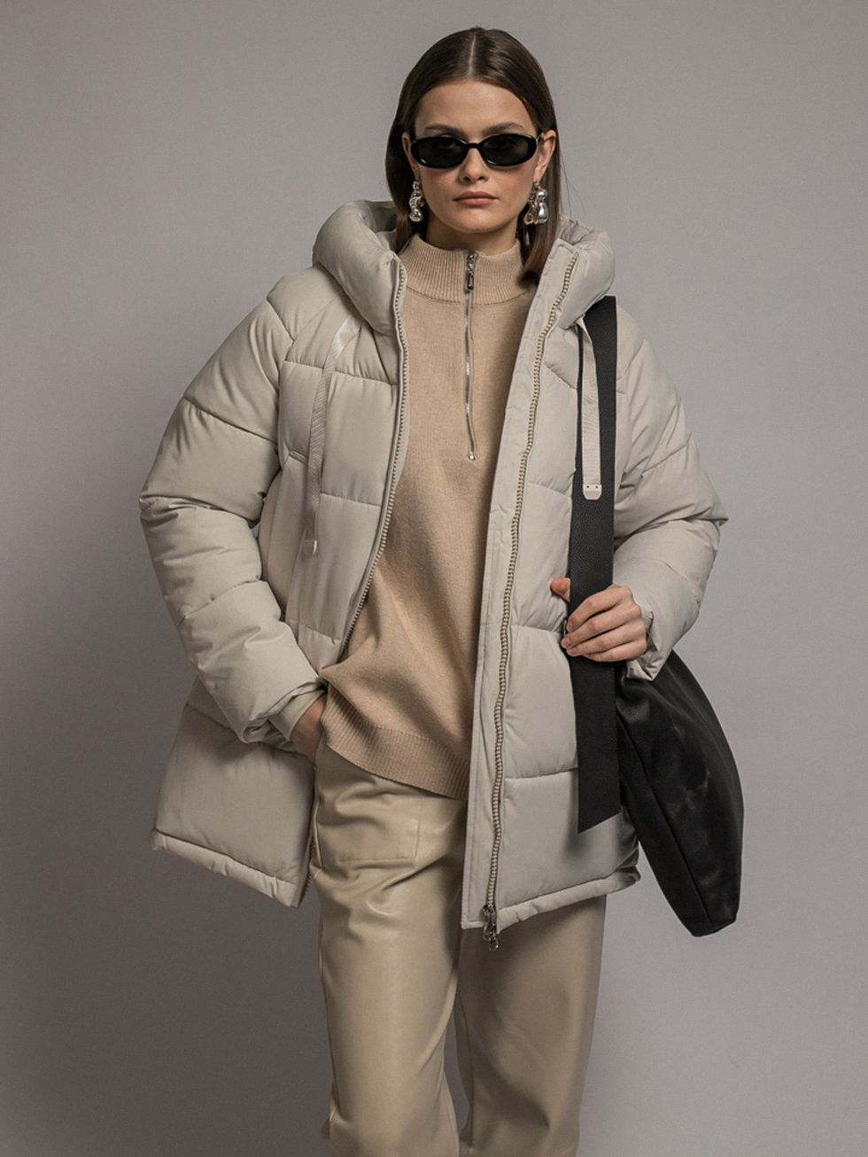 ПУХОВИК ЖЕНСКИЙ, КРЕМОВЫЙ