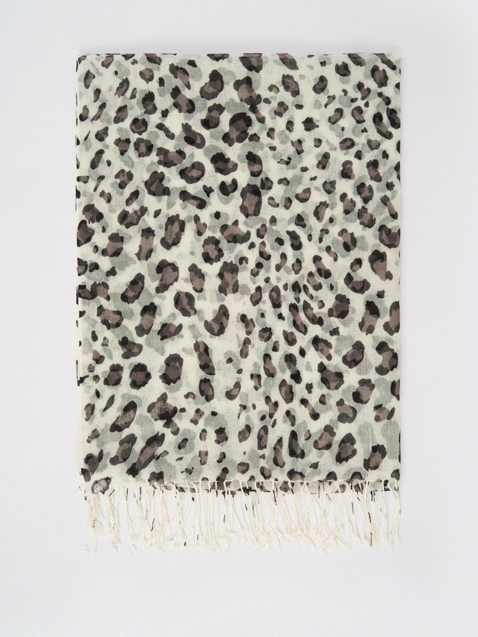 ШАРФ ЖЕНСКИЙ, БЕЛЫЙ/ЧЕРНЫЙ