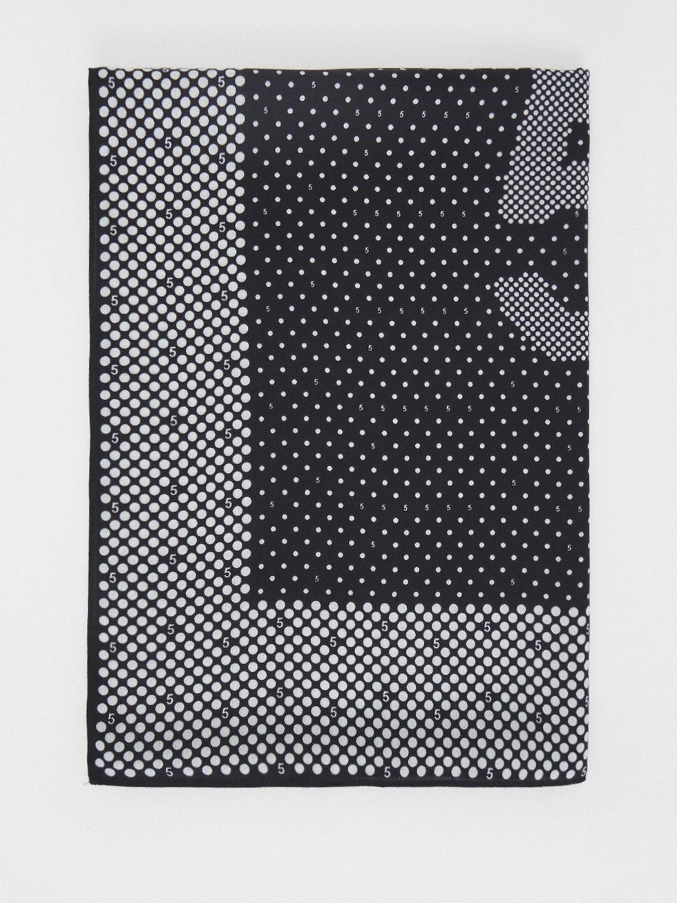 ШАРФ ЖЕНСКИЙ, ЧЕРНЫЙ/БЕЛЫЙ