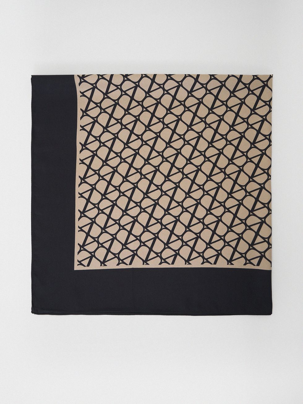 ШАРФ ЖЕНСКИЙ, ЧЕРНЫЙ/БЕЖЕВЫЙ