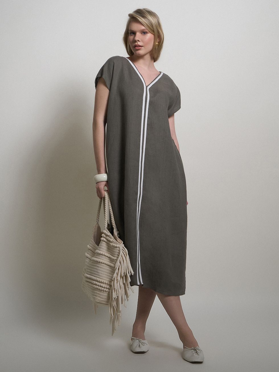 ПЛАТЬЕ ЖЕНСКОЕ, ОЛИВКОВОЕ