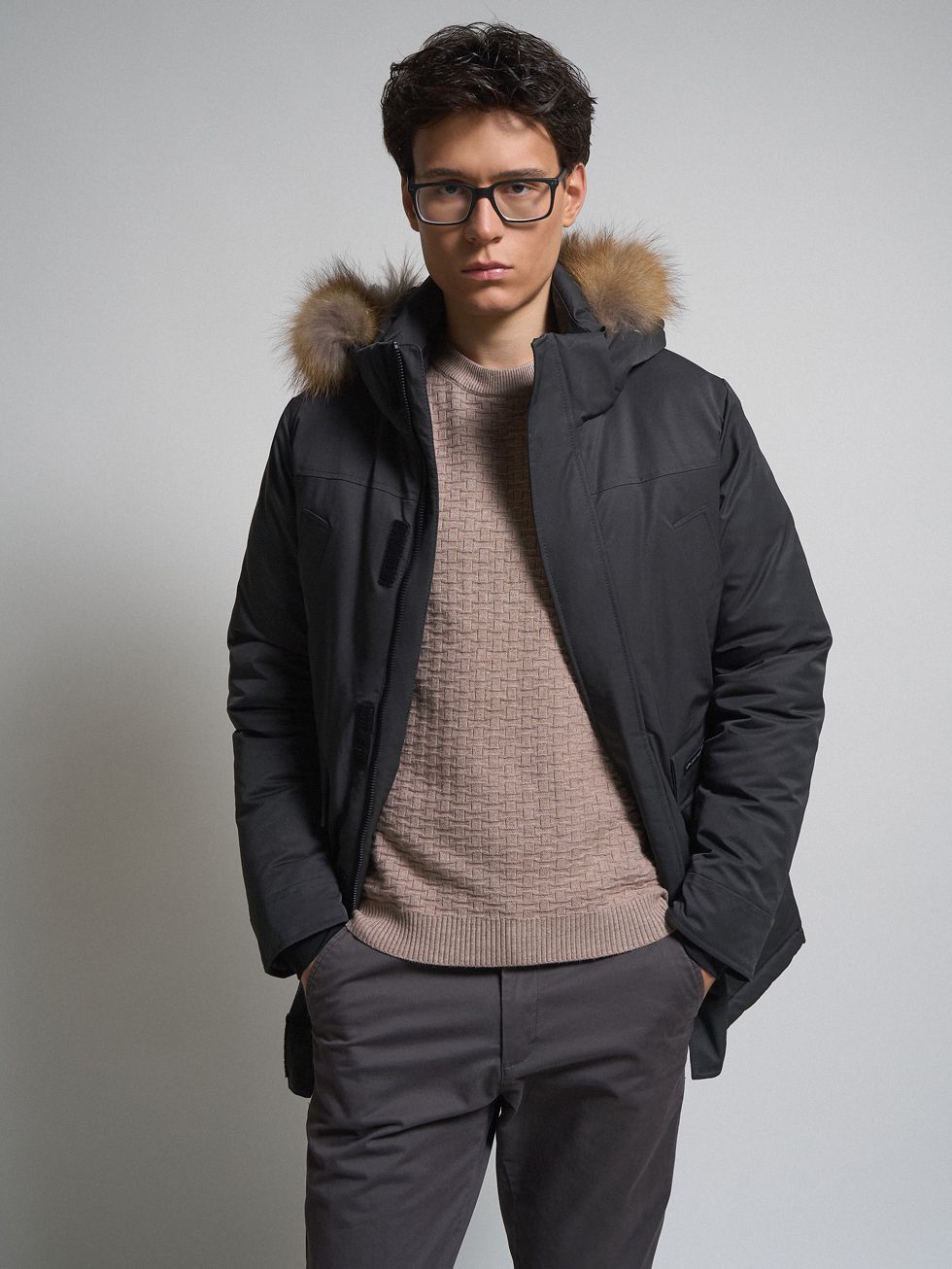 ПАРКА МУЖСКАЯ, ОЛИВКОВАЯ