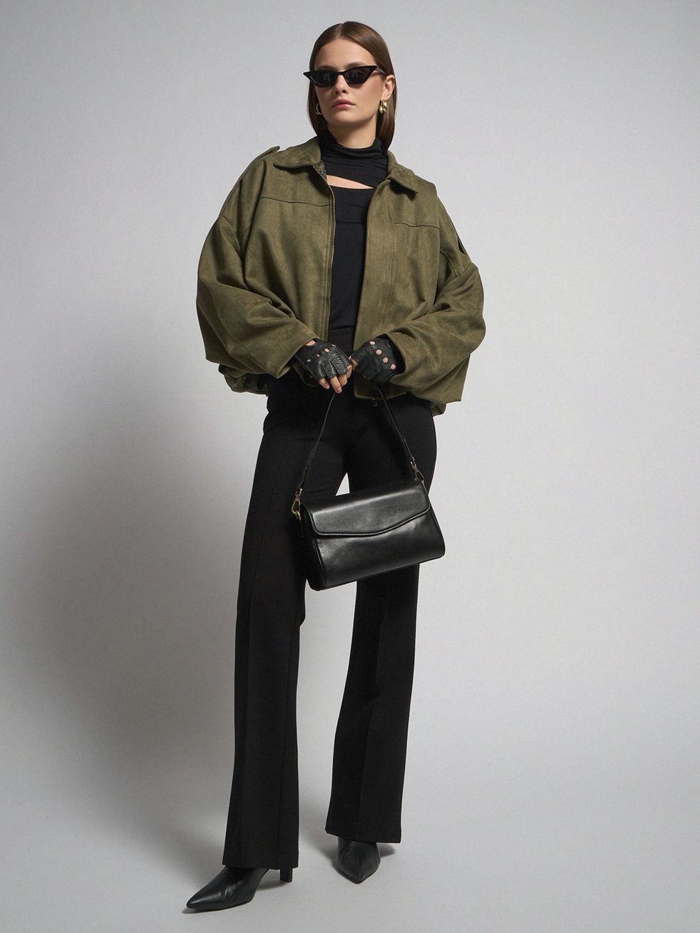 ТЕКСТИЛЬНАЯ КУРТКА ЖЕНСКАЯ, ОЛИВКОВАЯ