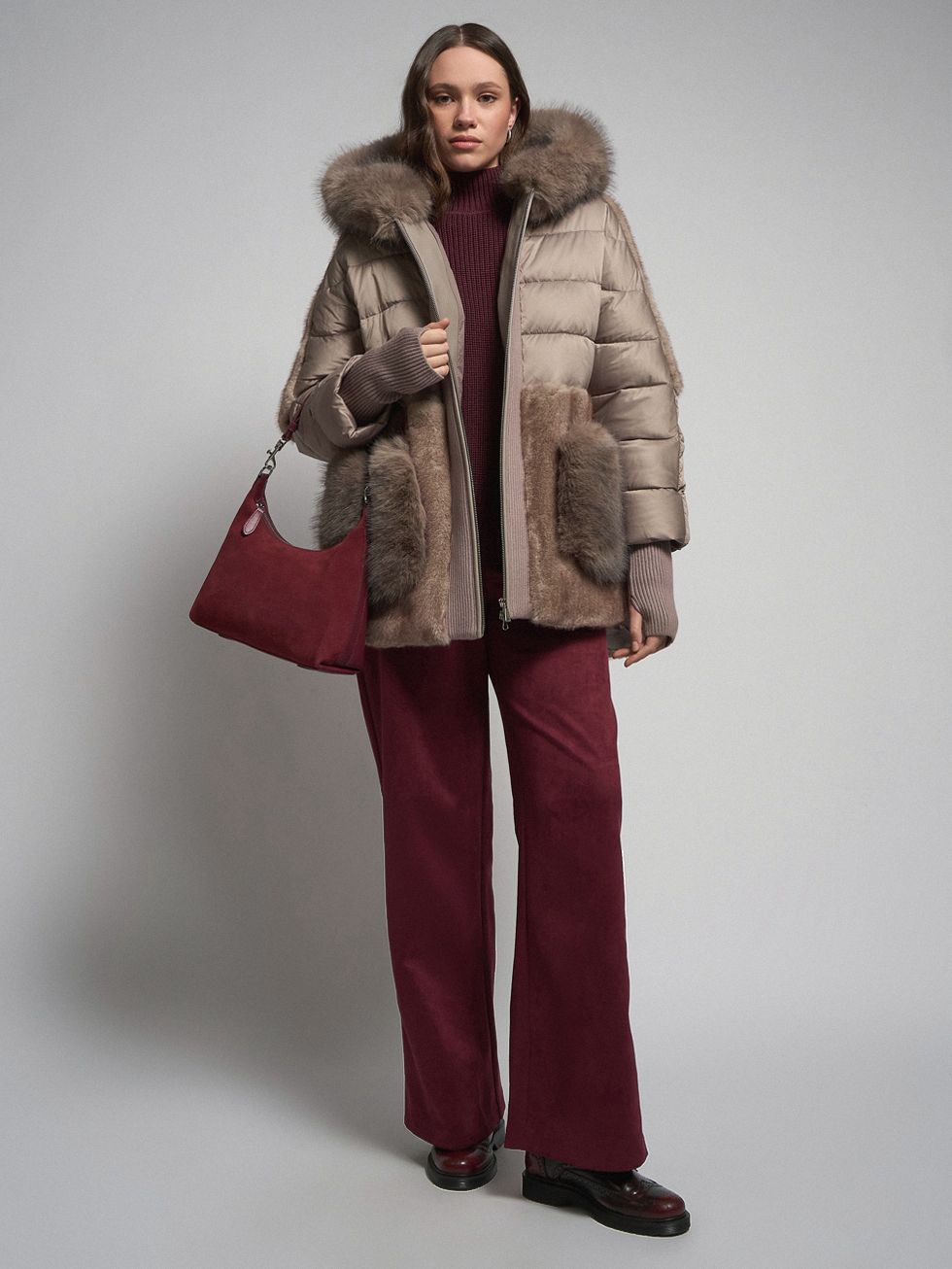 ШУБА ХАКИ, ЭКО-МЕХ