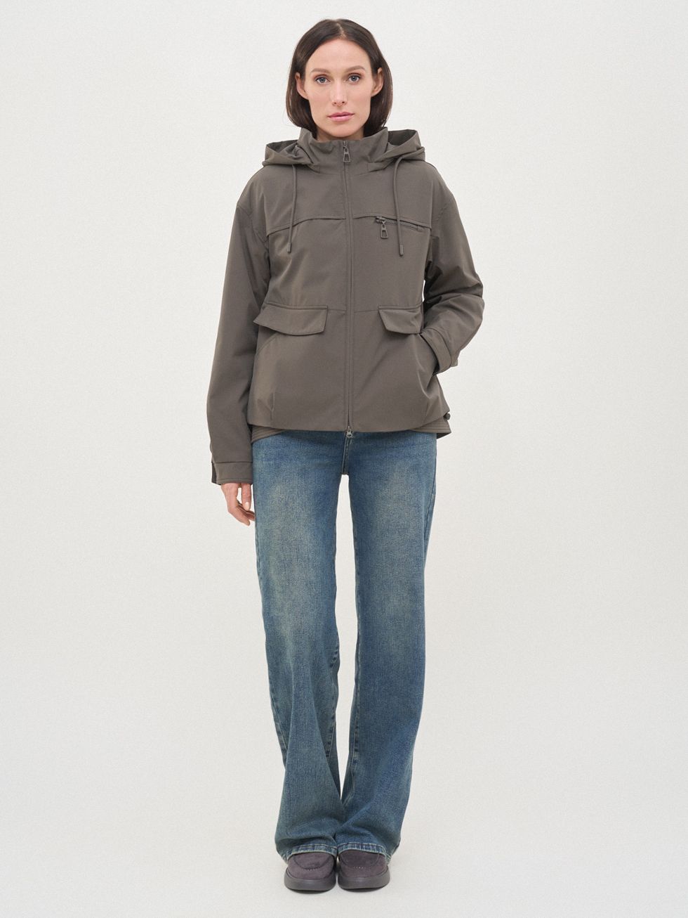 ВЕТРОВКА ЖЕНСКАЯ, ХАКИ