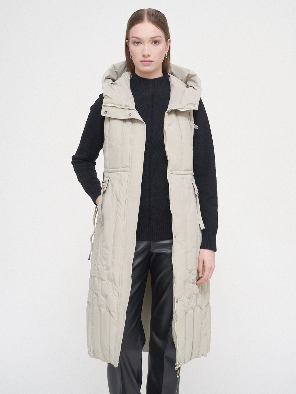 ПУХОВЫЙ ЖИЛЕТ ЖЕНСКИЙ, ХАКИ